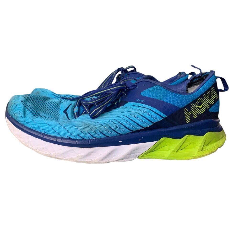 Hoka One One Road Arahi 3 Trail Running Gym Shoes Sneakers Blue men’s 12